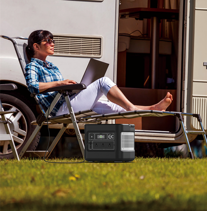 1000W endurhlaðanleg sólarrafall fyrir farsímahleðslu