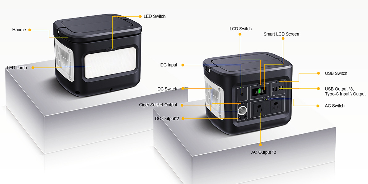 400W Viðhaldsfrjáls sólarrafall til að hlaða